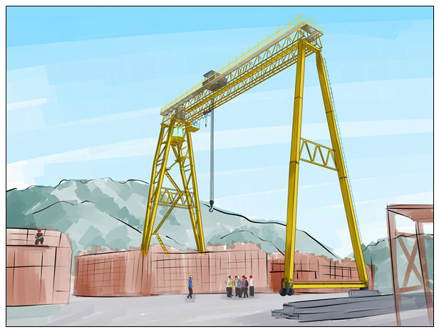 安徽淮南龙门吊生产厂家施工10吨8米跨龙门吊价格